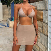 Gloria Neckholder-Bikini mit Rock